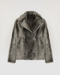 Shearling pea jacket