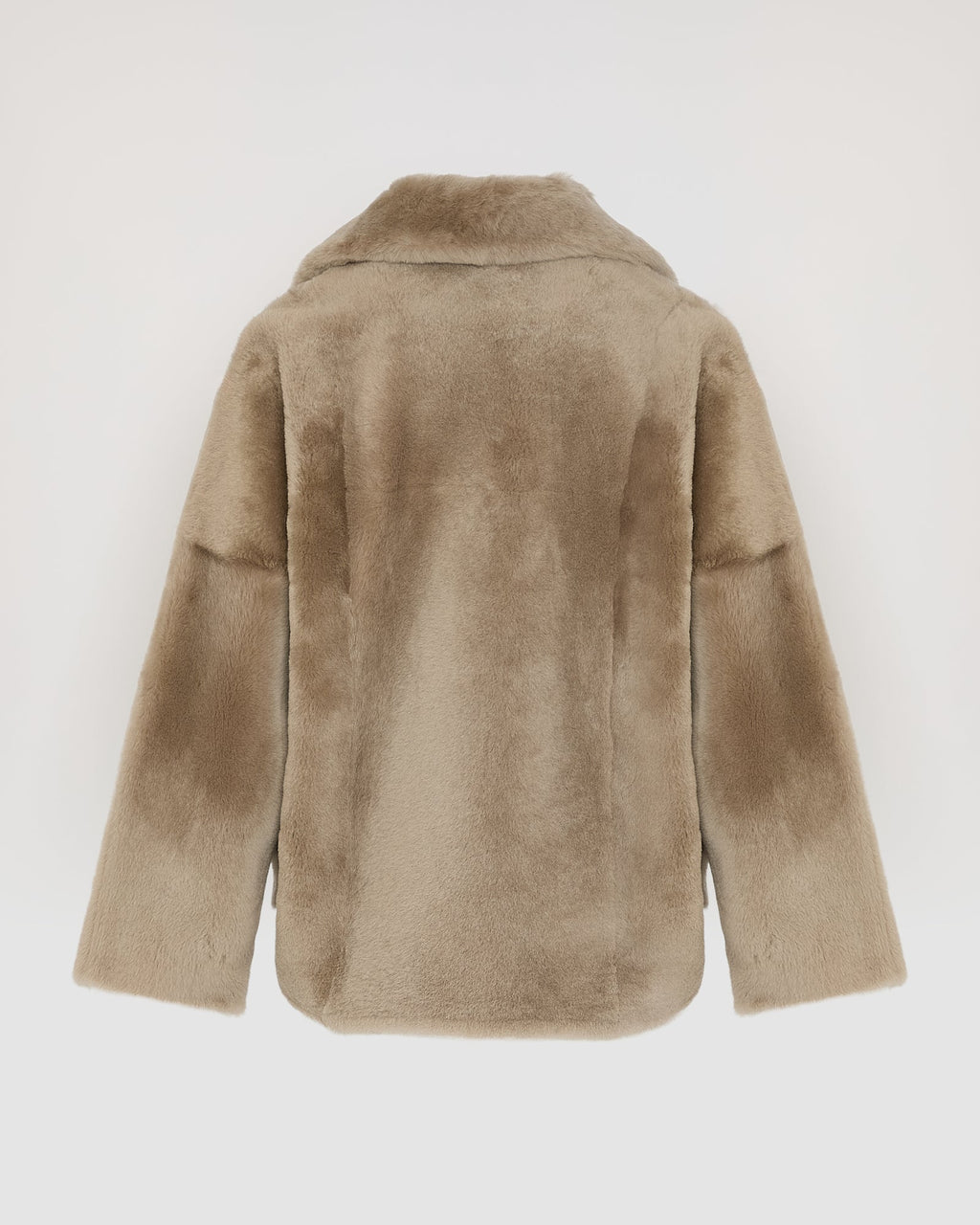 Shearling pea jacket