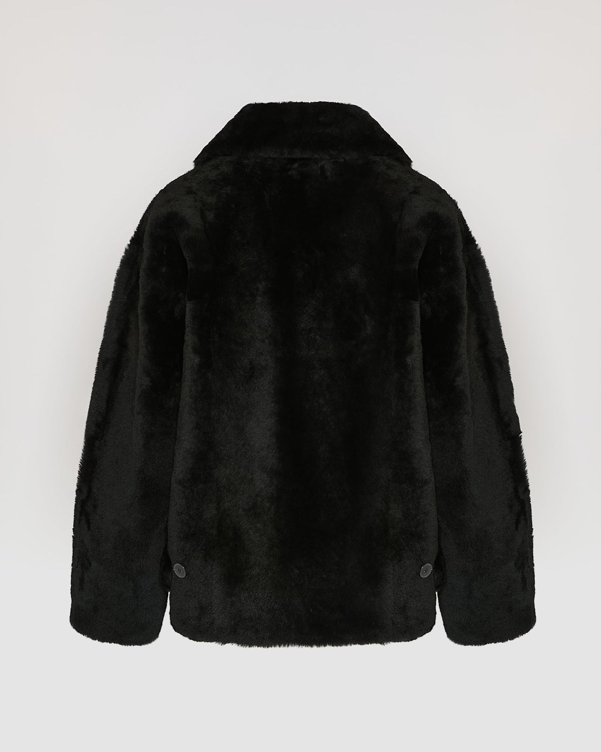 Shearling pea jacket