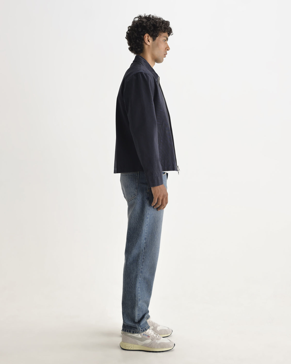 Mason - Navy Peached Canvas Work Jacket