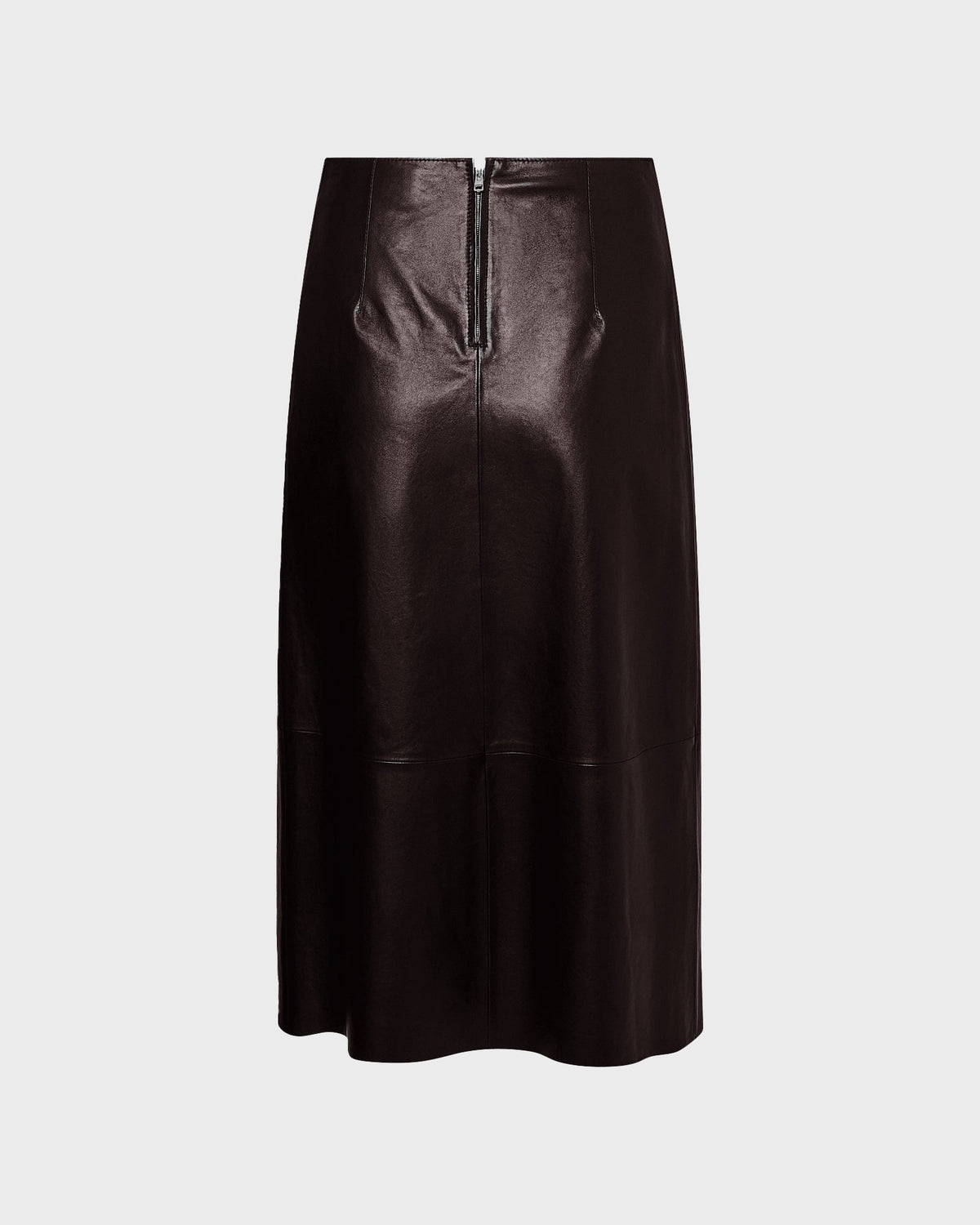 Leather fringe wrap skirt