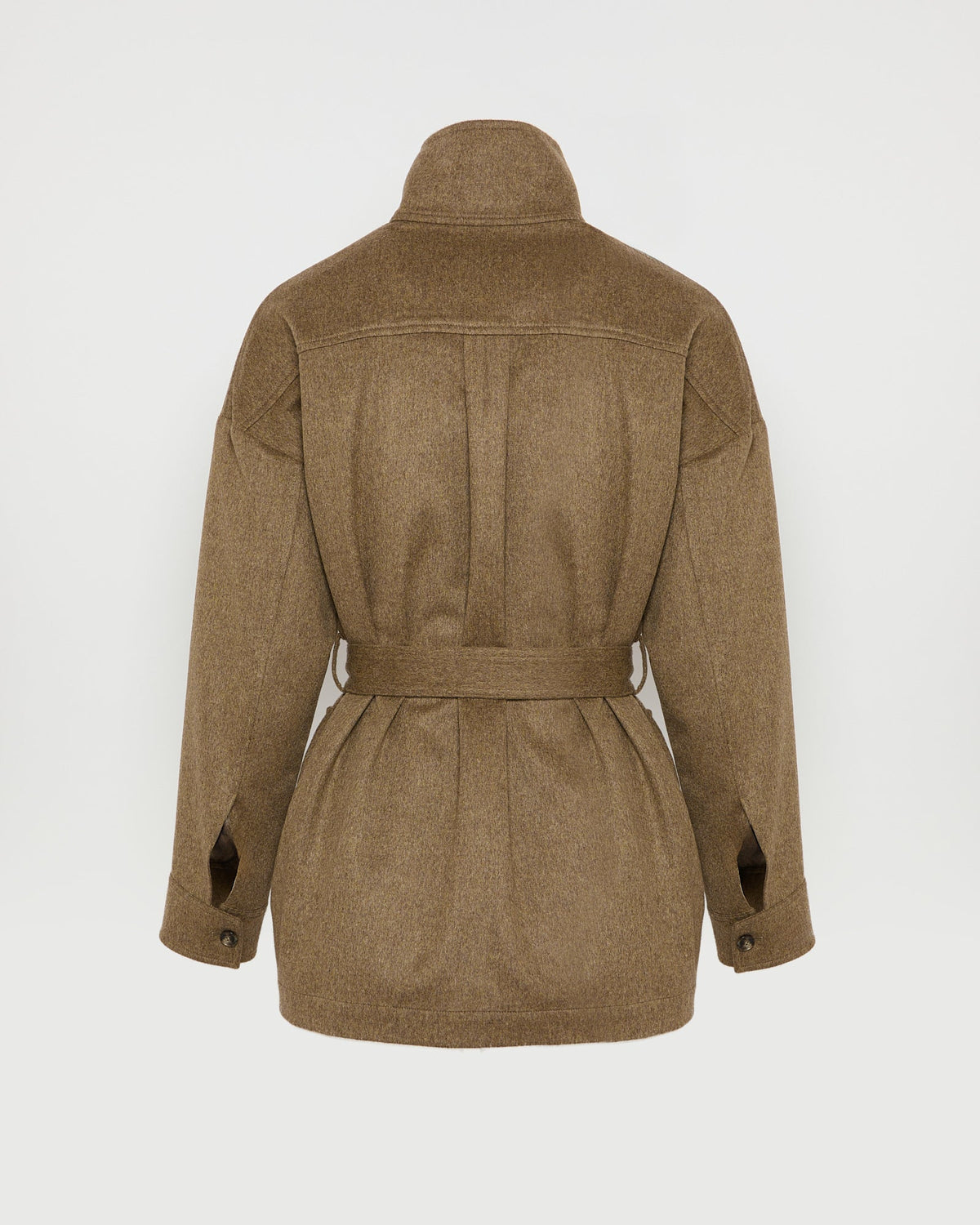 Safari jacket in cashmere flannel