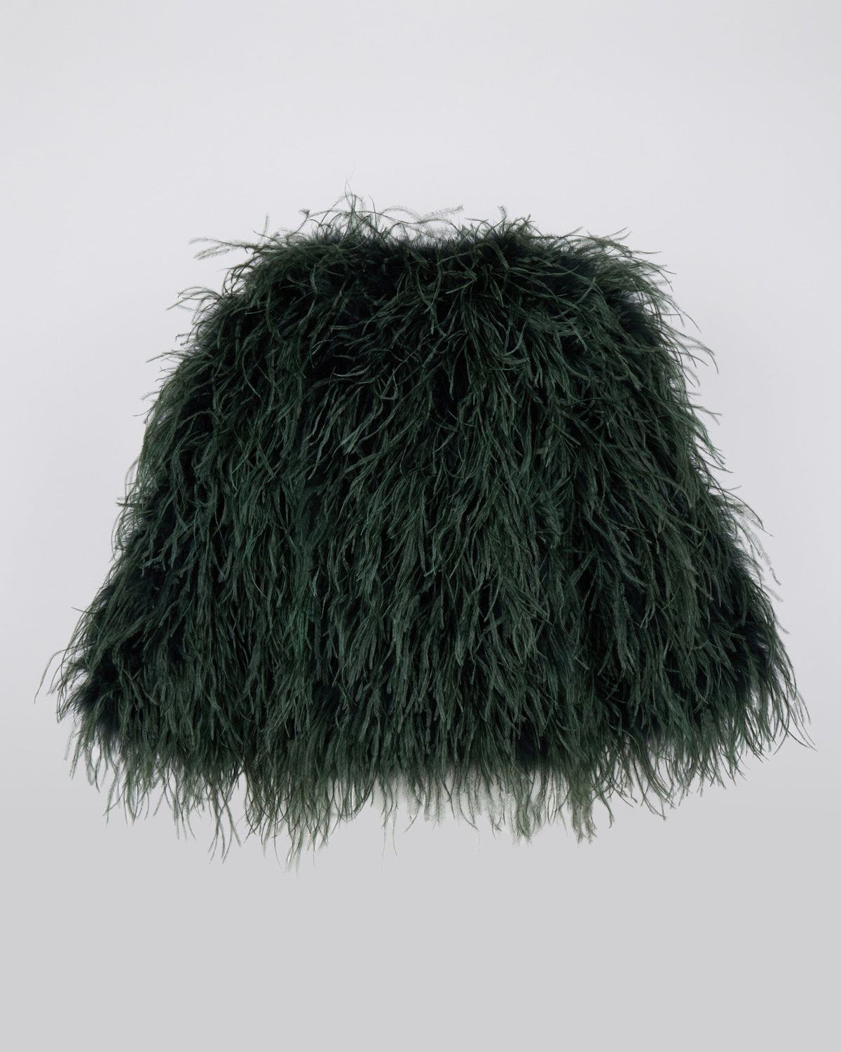 Short ostrich feather jacket