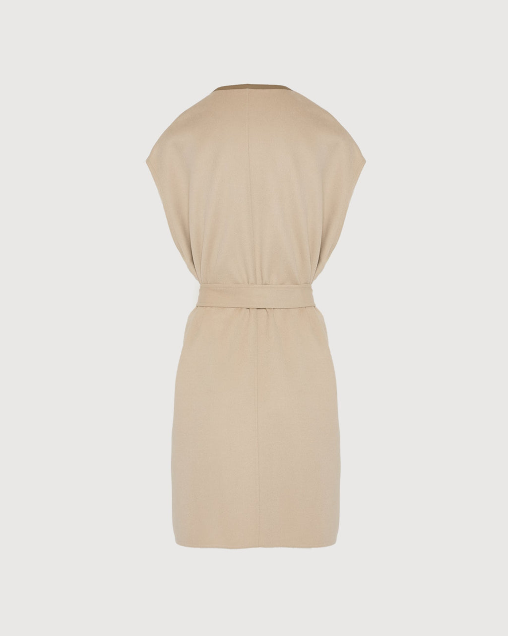 Double-sided cashmere-blend belted cape