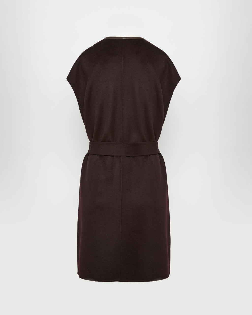 Double-sided cashmere-blend belted cape