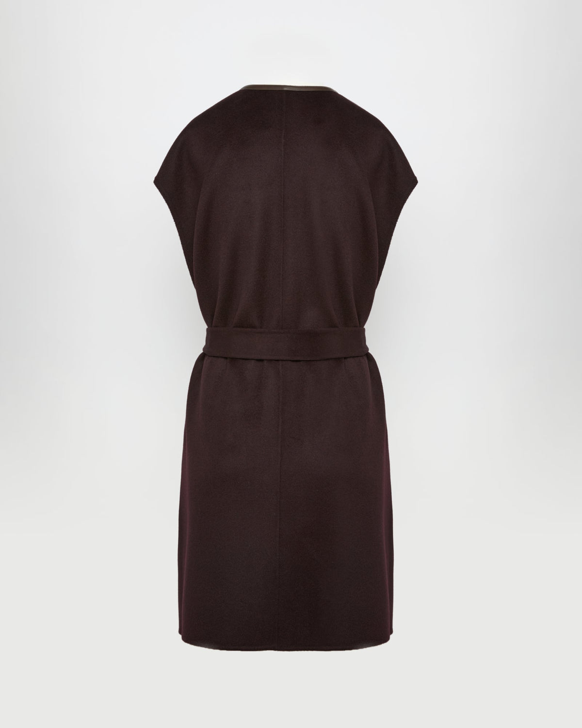 Double-sided cashmere-blend belted cape