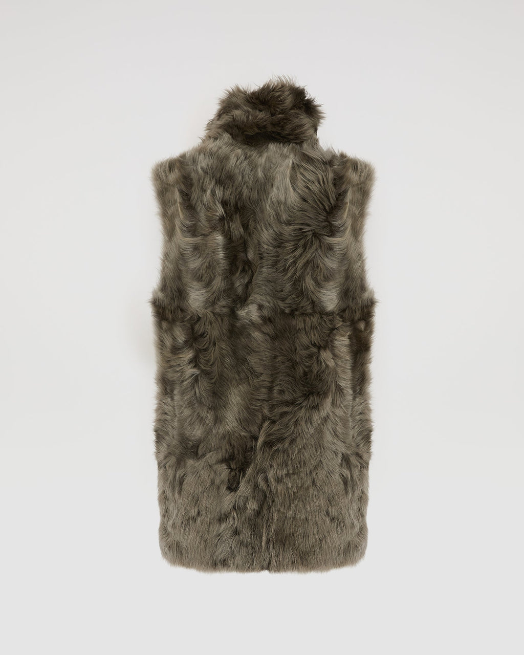 Long reversible gilet in Toscana lambskin