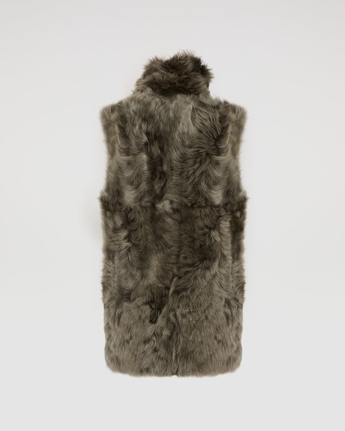 Long reversible gilet in Toscana lambskin