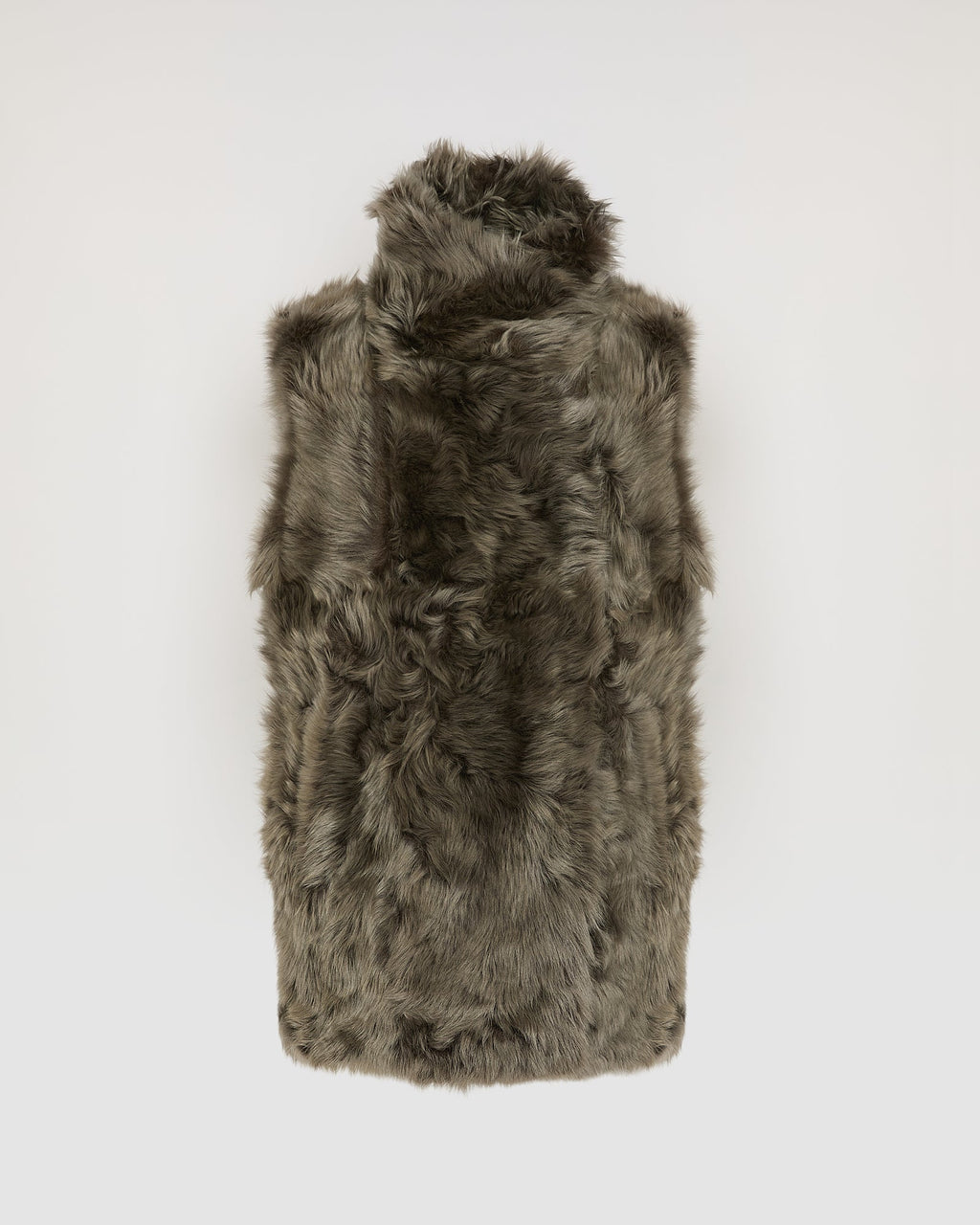 Long reversible gilet in Toscana lambskin