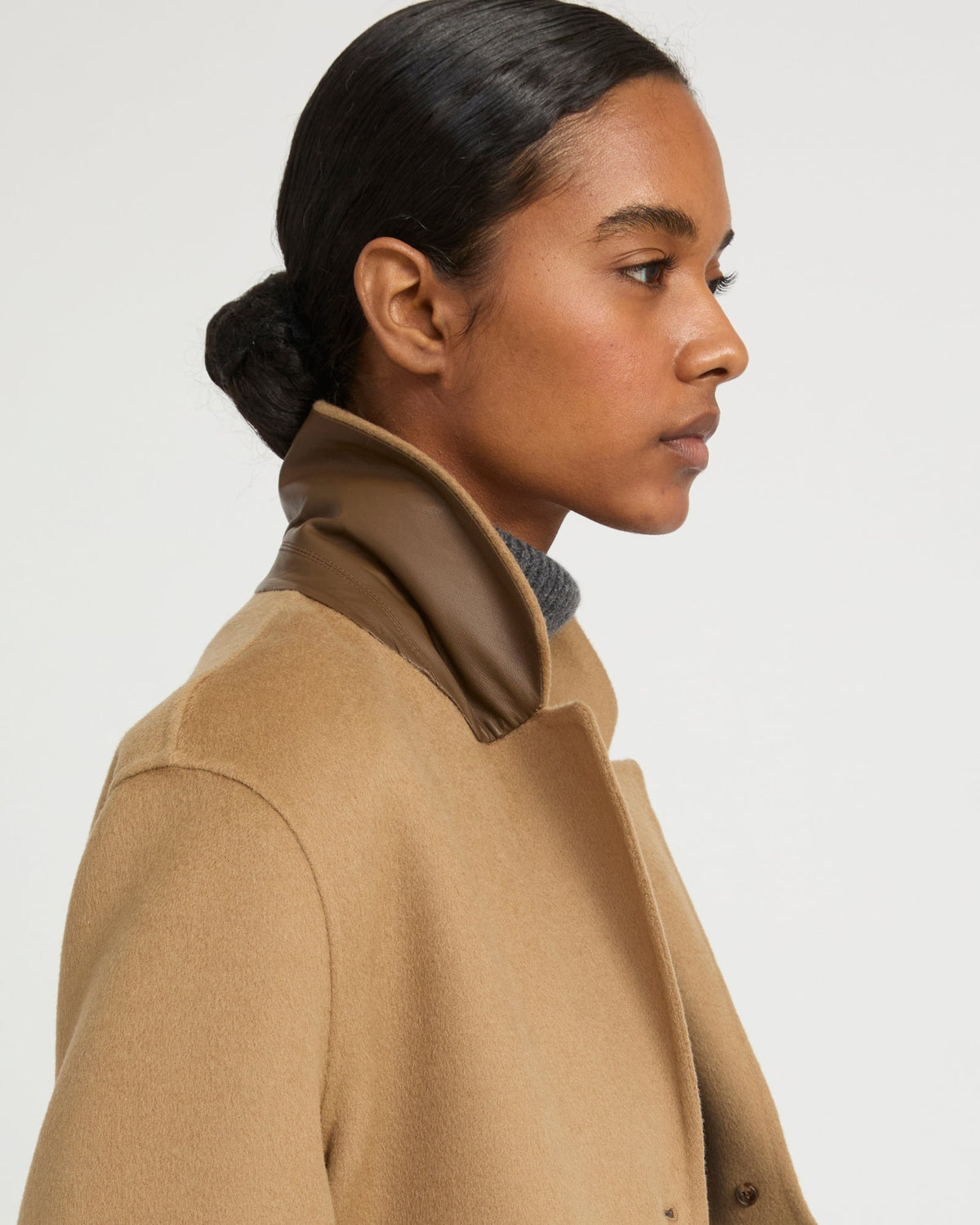 Double-sided cashmere-blend jacket