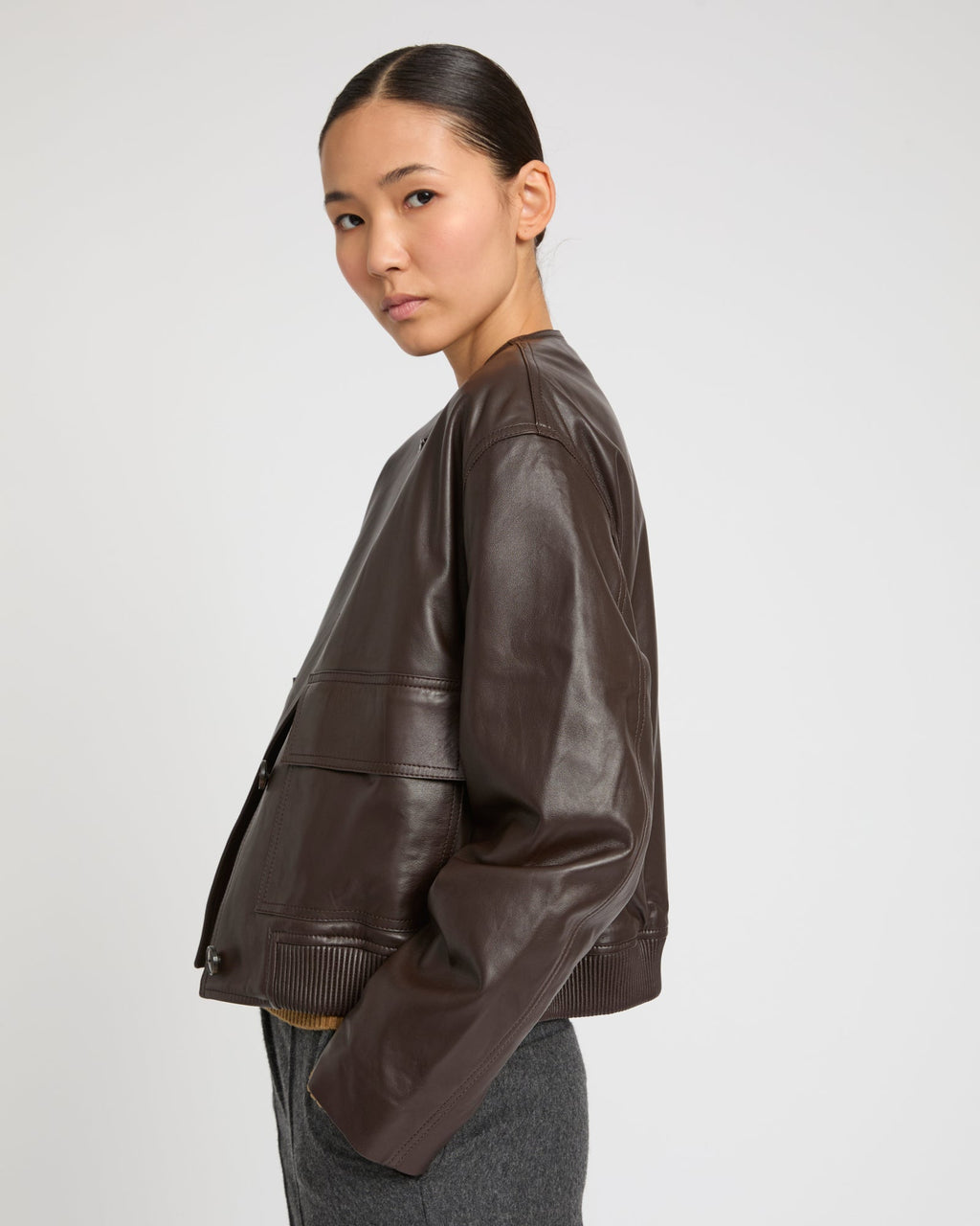 Lamb leather jacket