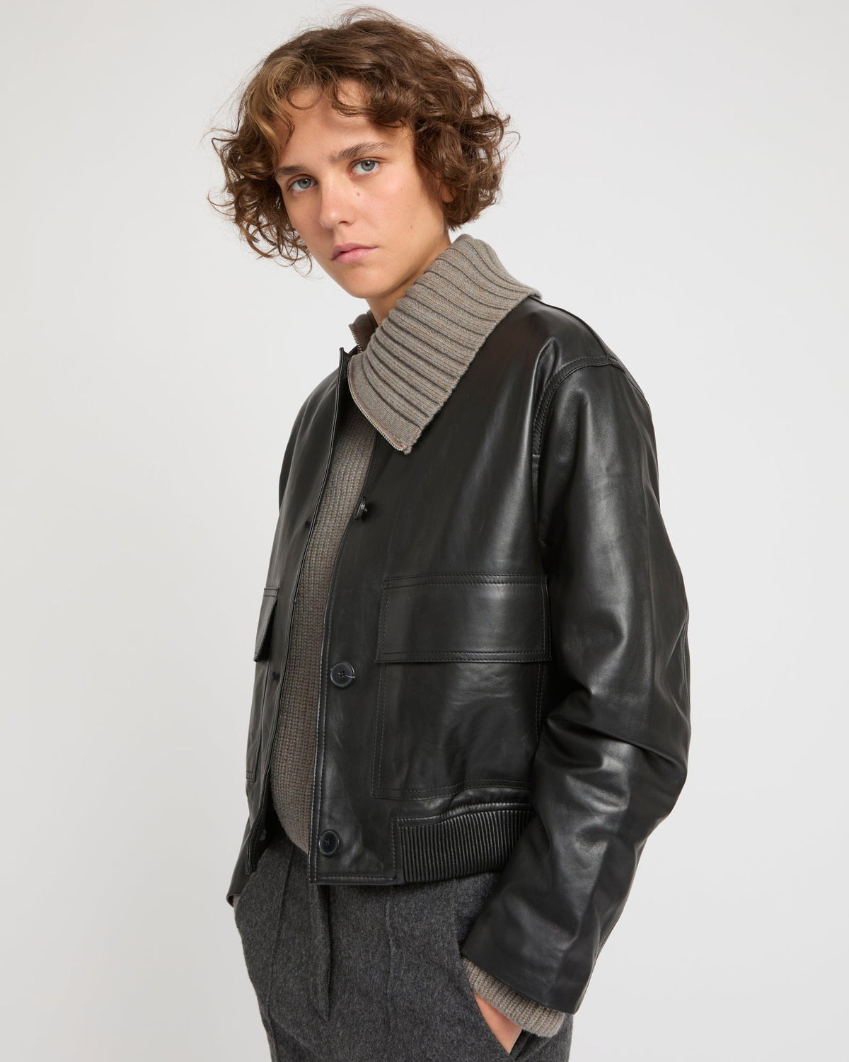 Lamb leather jacket