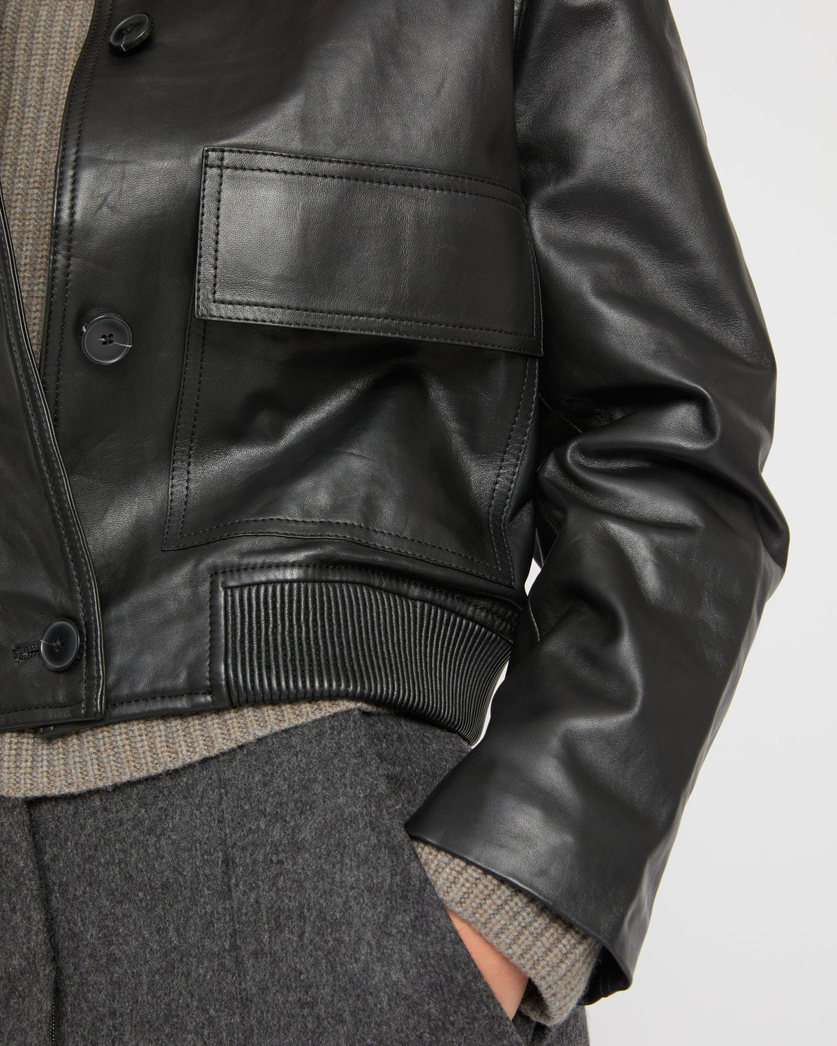 Lamb leather jacket