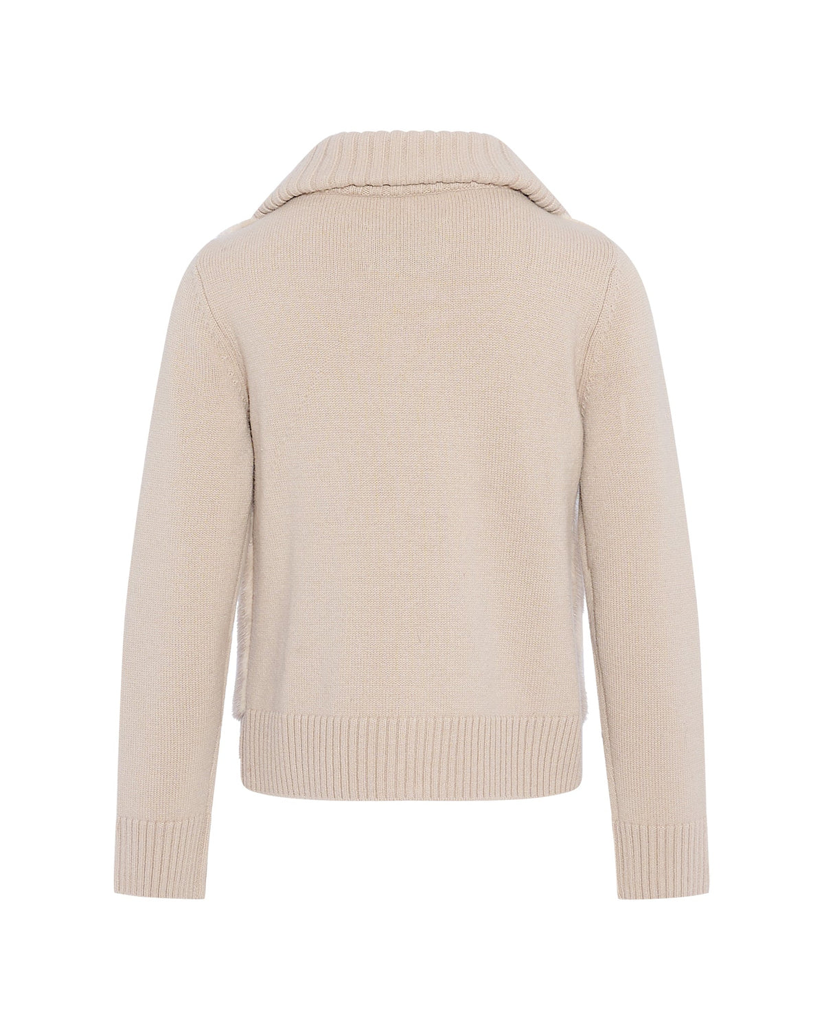 Mink fur and Merino knit jacket