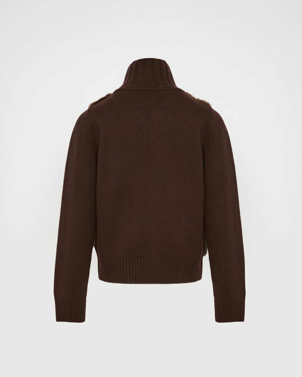 Mink fur and Merino knit jacket