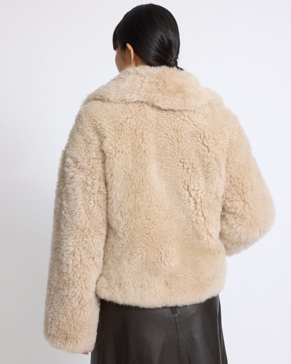 Cashmere lambskin and Merino knit jacket