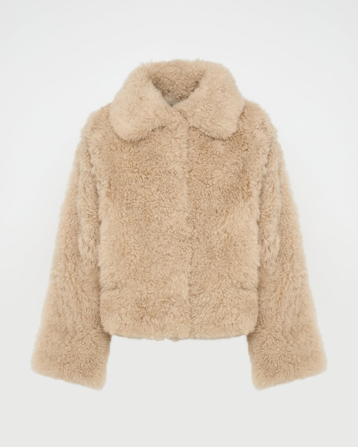 Cashmere lambskin and Merino knit jacket