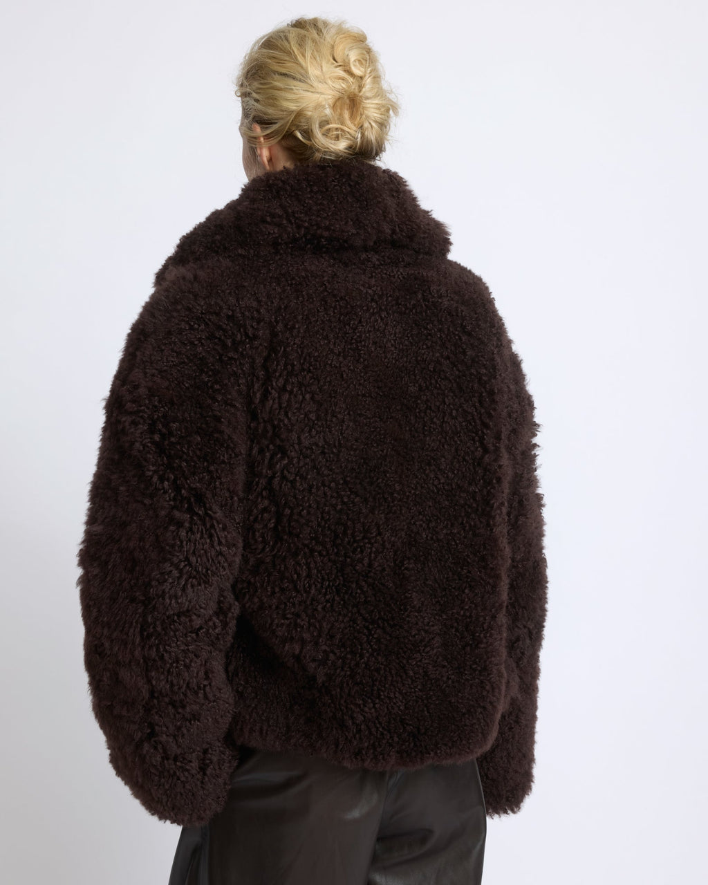 Cashmere lambskin and Merino knit jacket