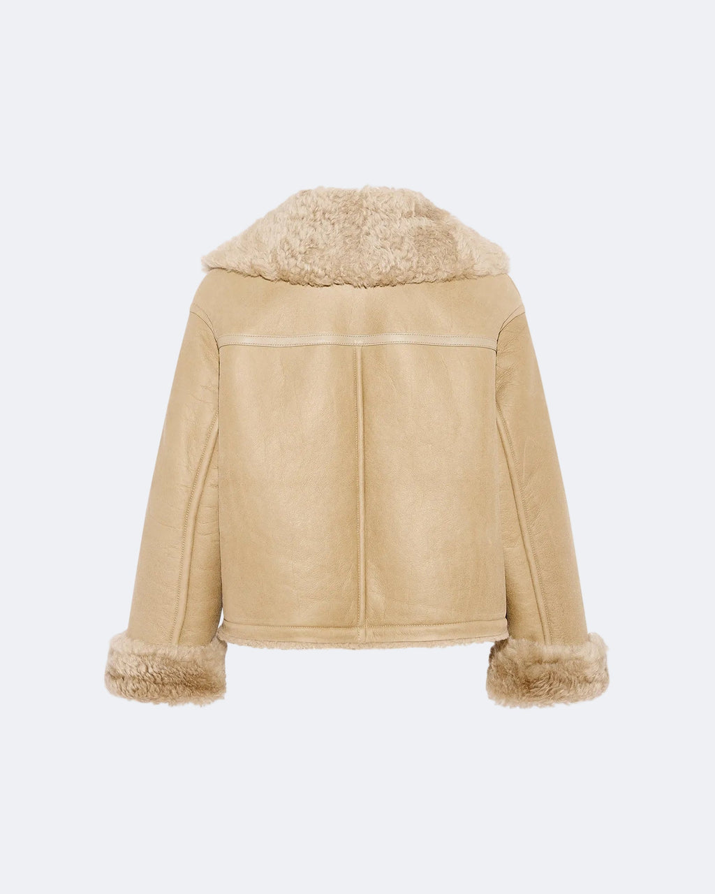 Gonfio Merino lambskin boxy jacket