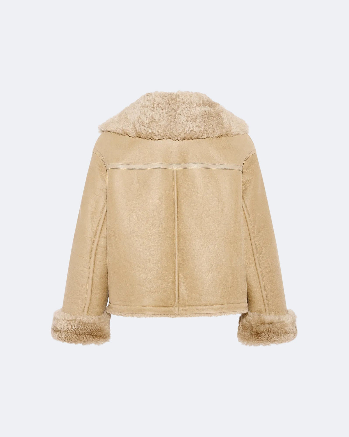 Gonfio Merino lambskin boxy jacket