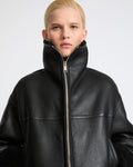Suede Merino lambskin cropped jacket