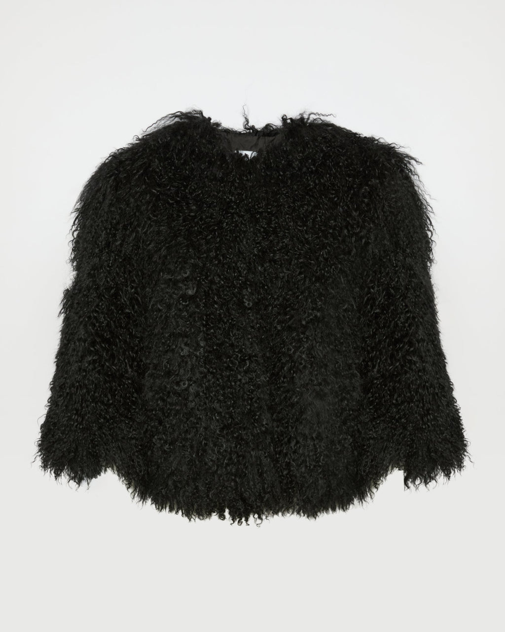 Short jacket in Mongolian lamb