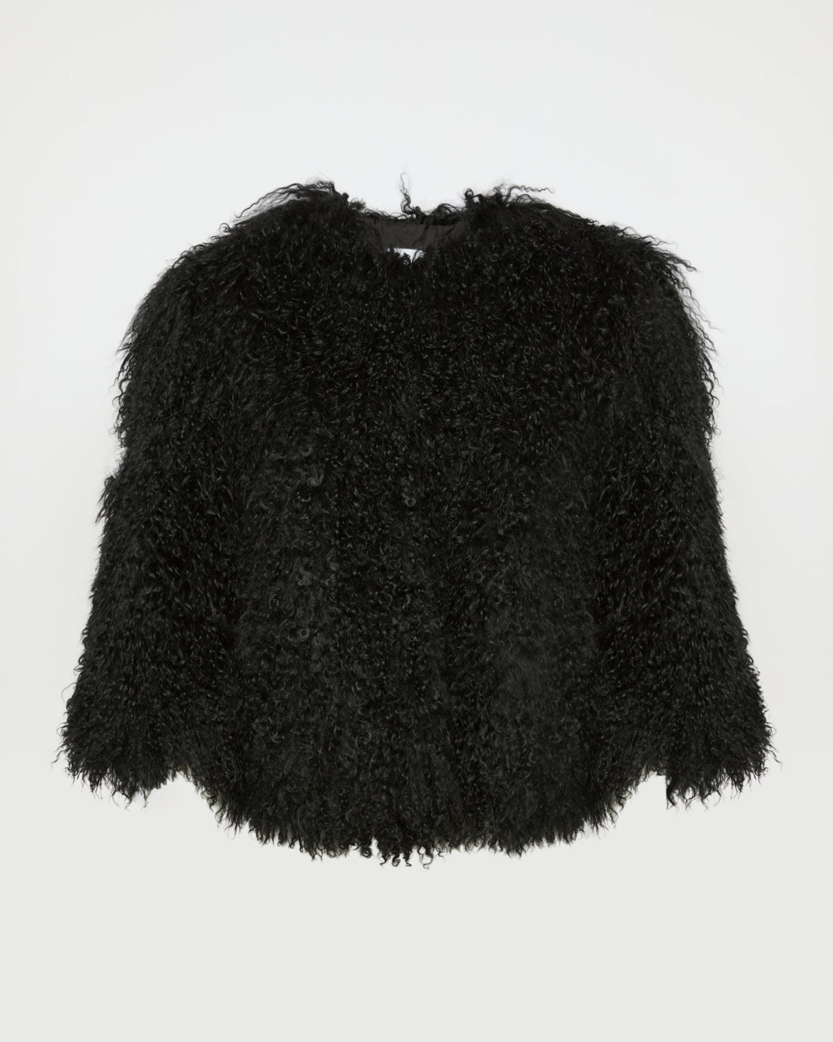 Short jacket in Mongolian lamb