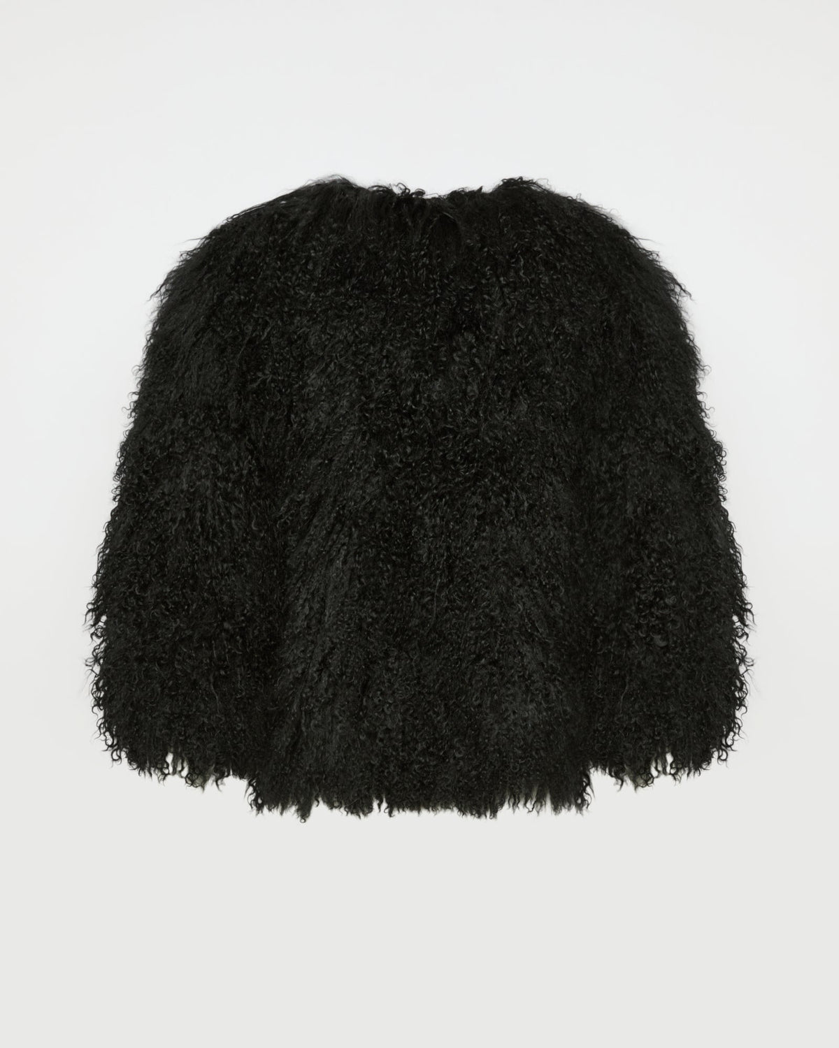 Short jacket in Mongolian lamb