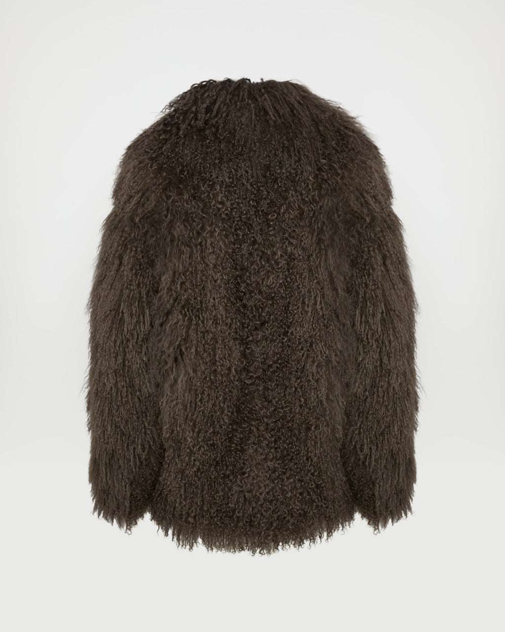 Oversized Mongolian lamb jacket