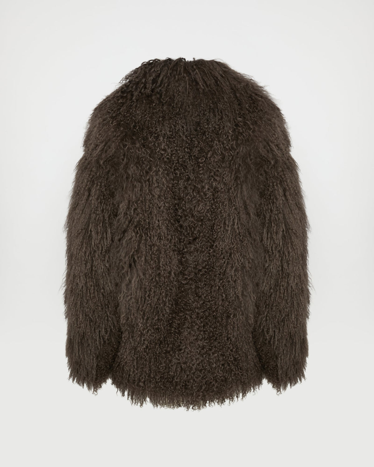 Oversized Mongolian lamb jacket
