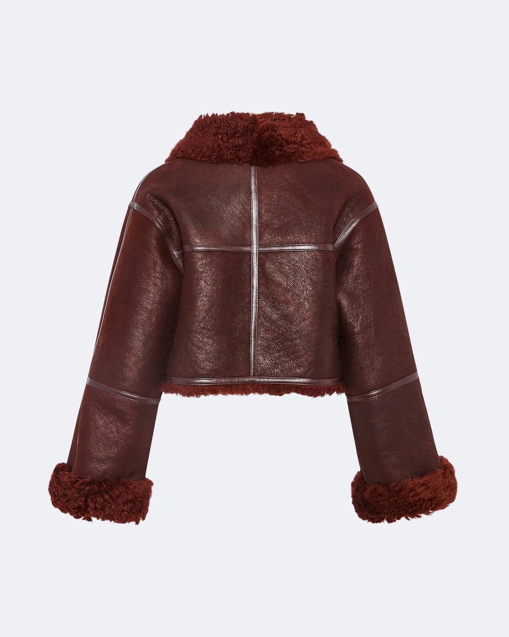 Suede Merino lambskin cropped jacket