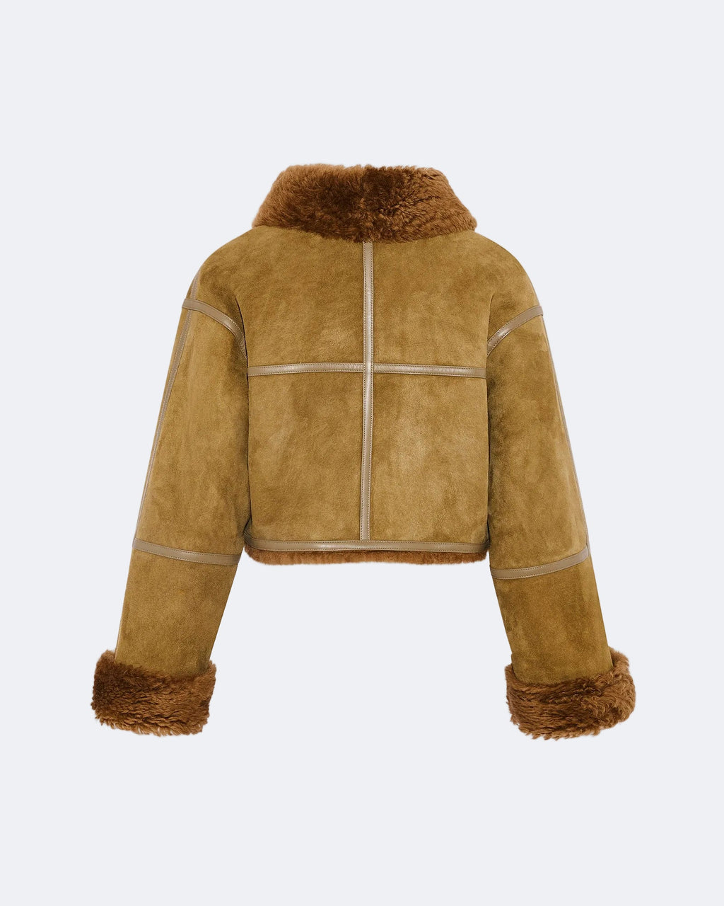 Suede Merino lambskin cropped jacket