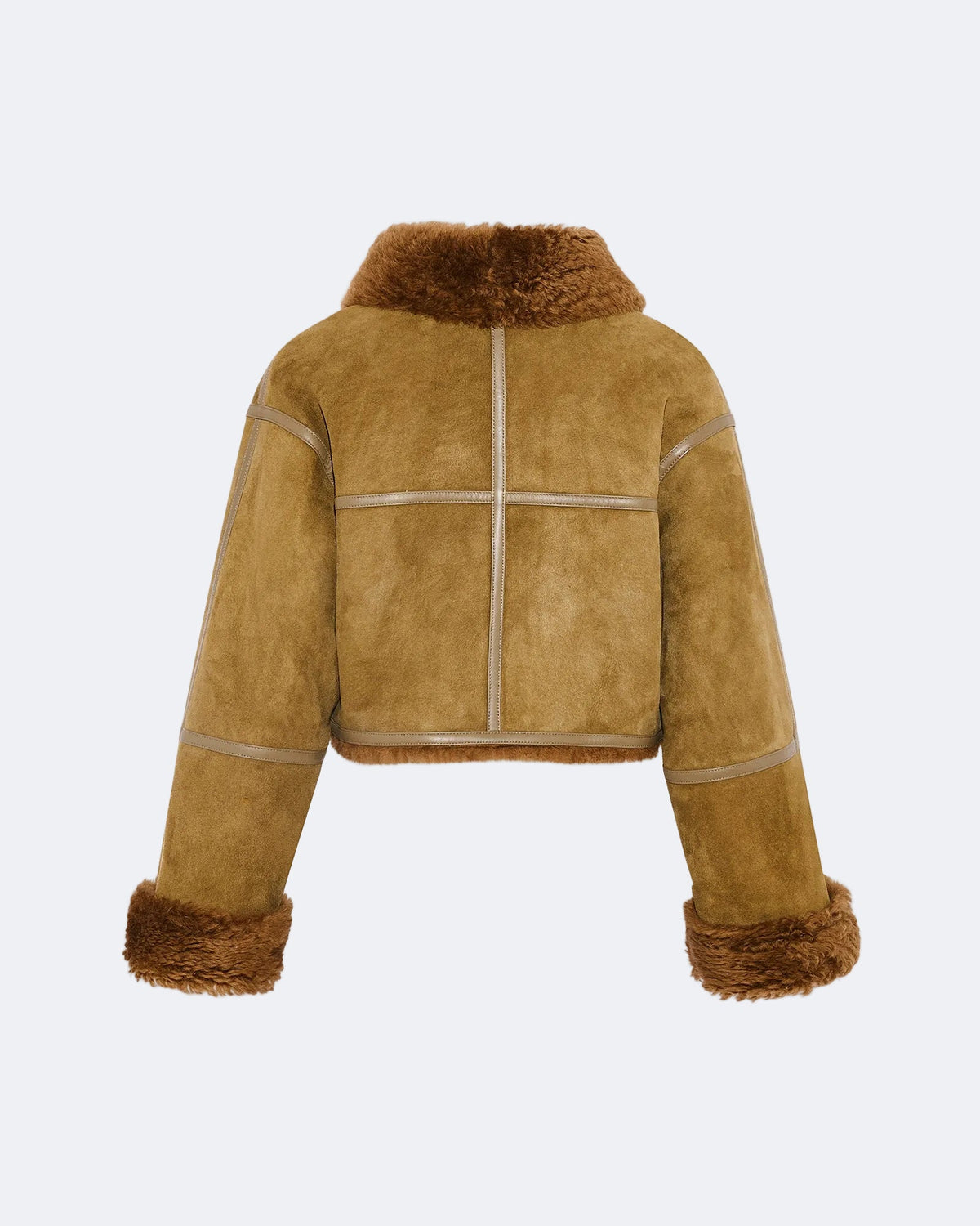 Suede Merino lambskin cropped jacket
