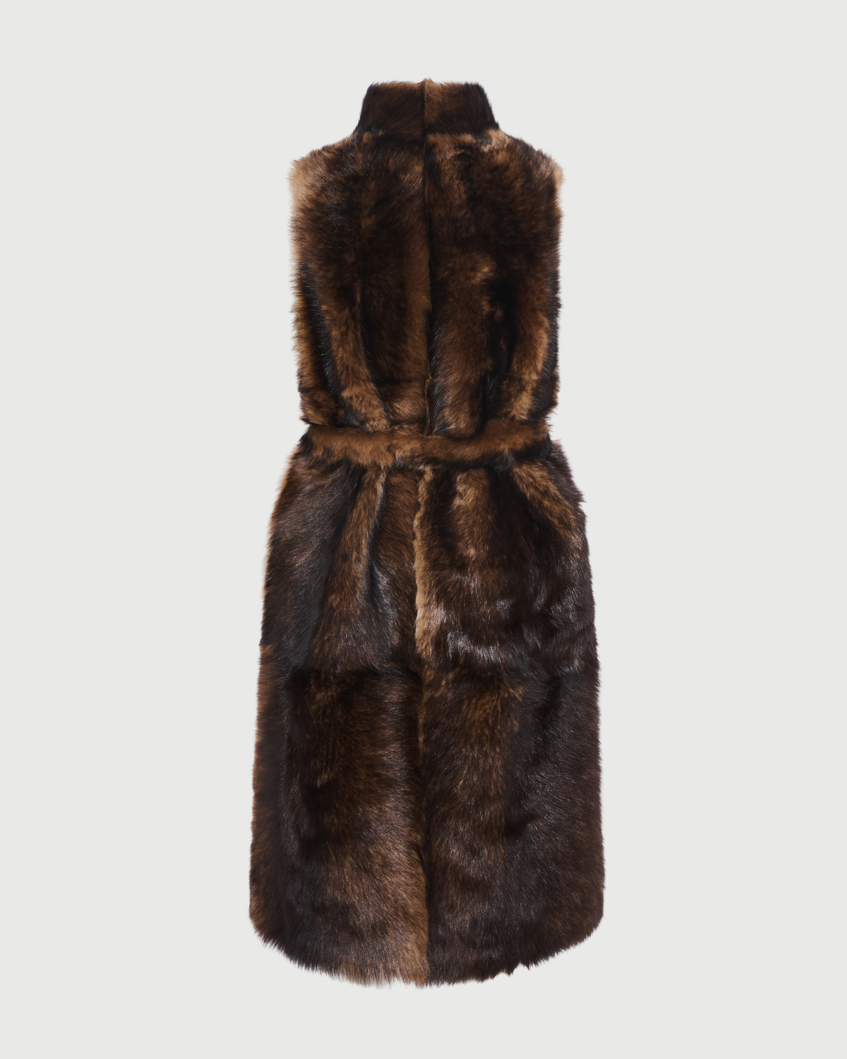 Long Toscana lambskin sleeveless gilet