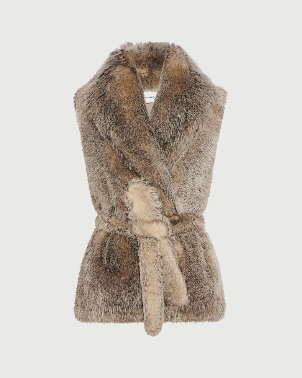 Toscana lamb fur-effect sleeveless gilet