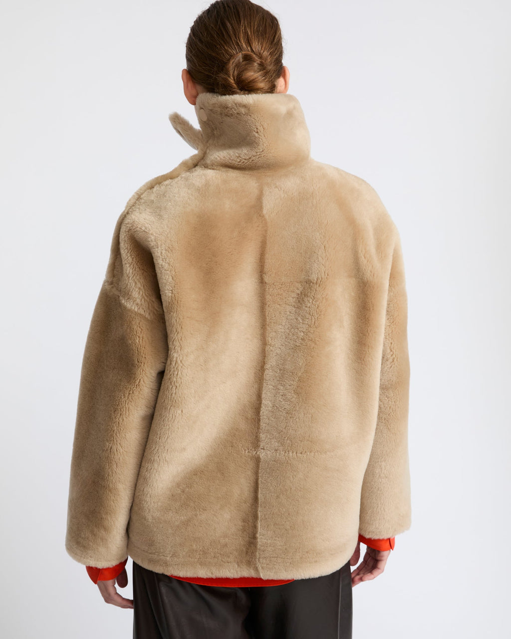 Lambskin shearling sweatshirt