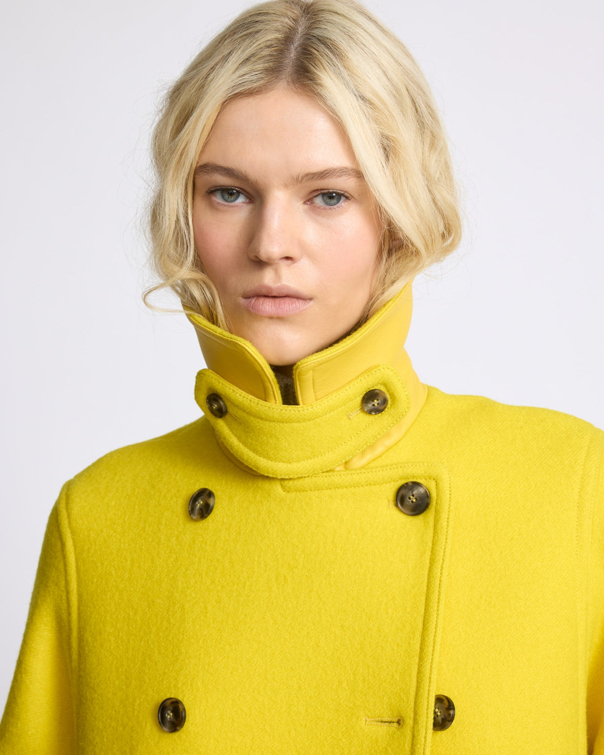 Wool cloth pea coat