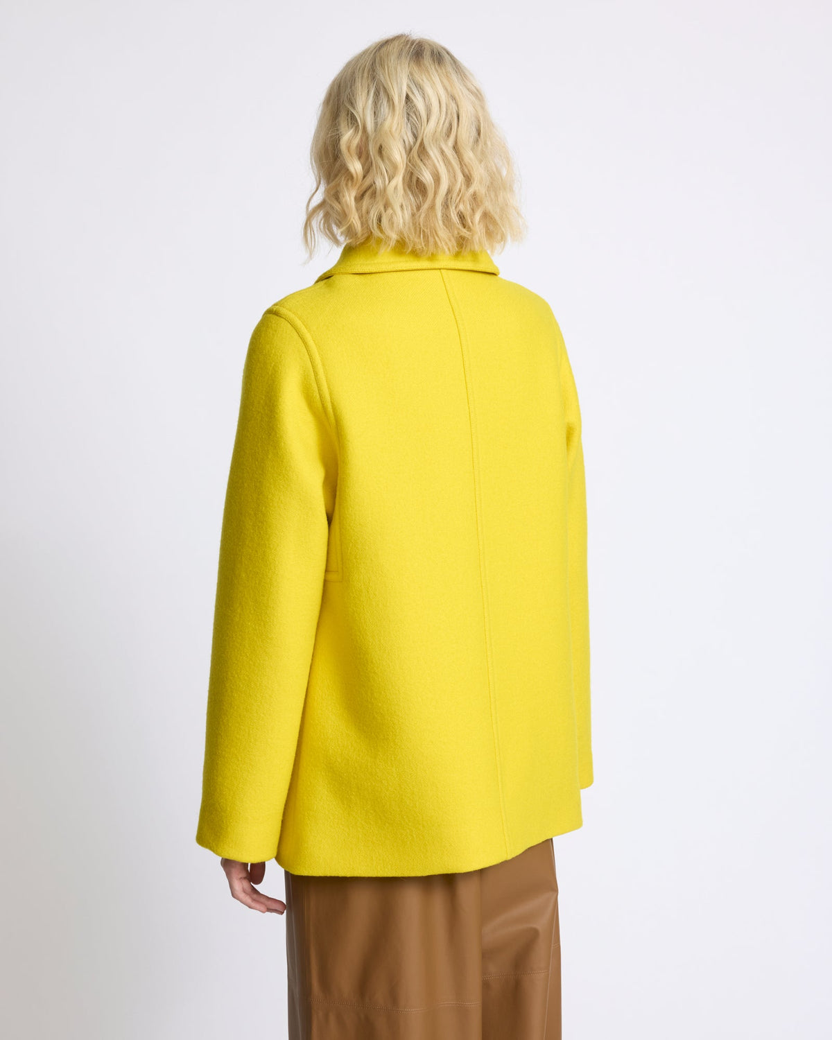 Wool cloth pea coat