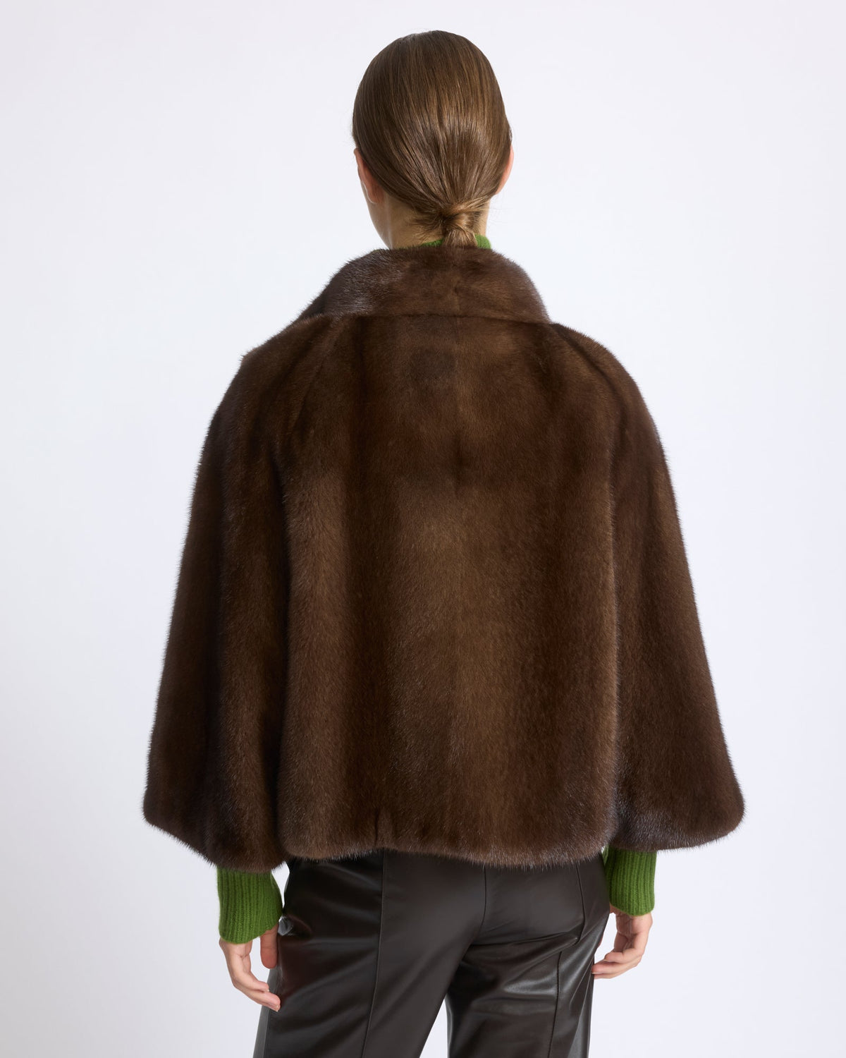 Long-haired mink fur jacket