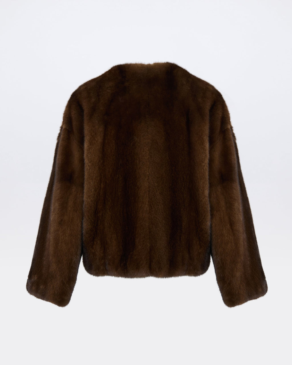 Oversized long-haired mink fur jacket