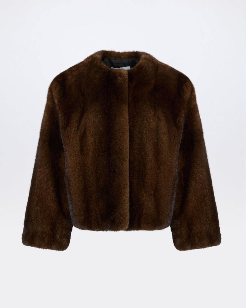 Oversized long-haired mink fur jacket