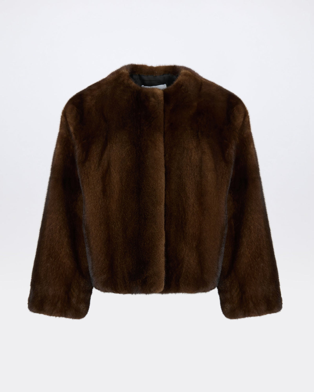 Oversized long-haired mink fur jacket