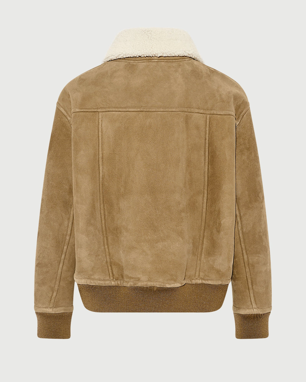 Lambskin shearling bomber jacket