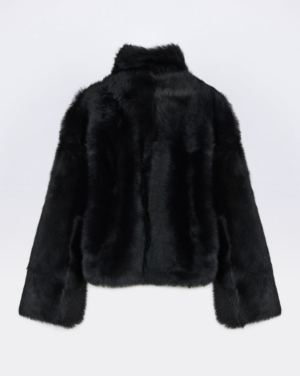 Reversible short Toscana lambskin shearling jacket