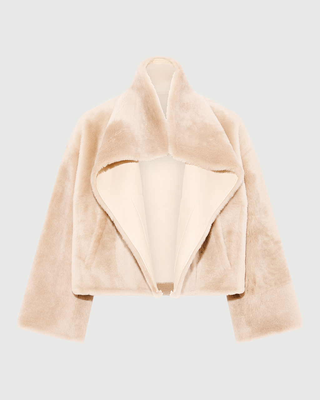 Reversible short Lacon lambskin shearling jacket