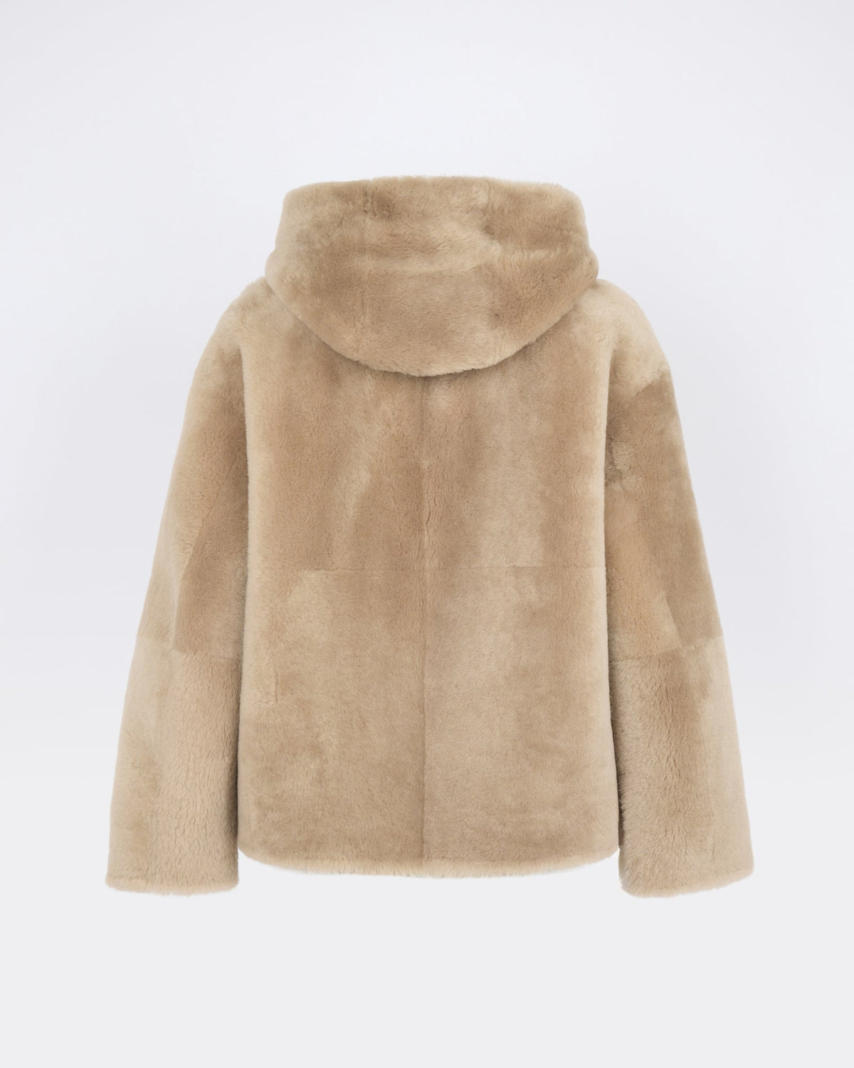 Hooded Merino lambskin shearling jacket