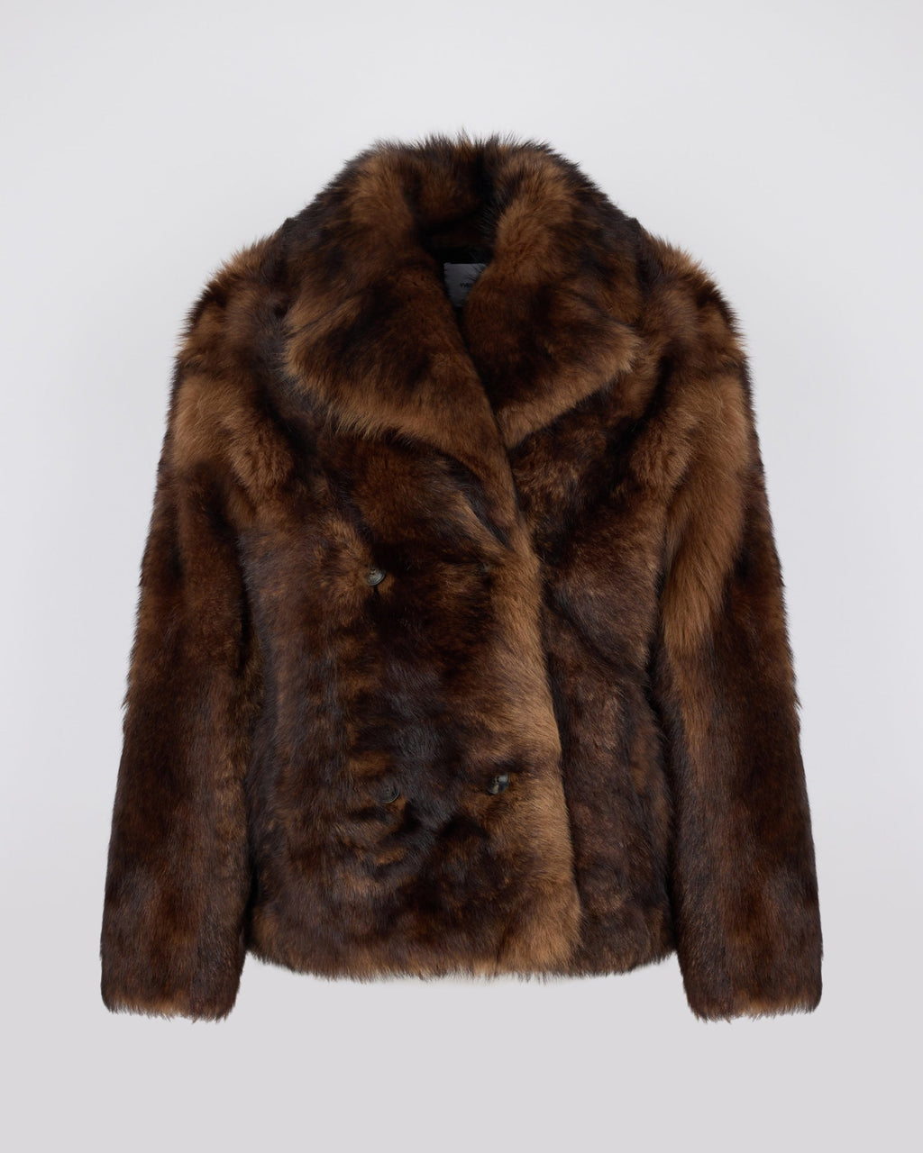Toscana lambskin shearling pea coat