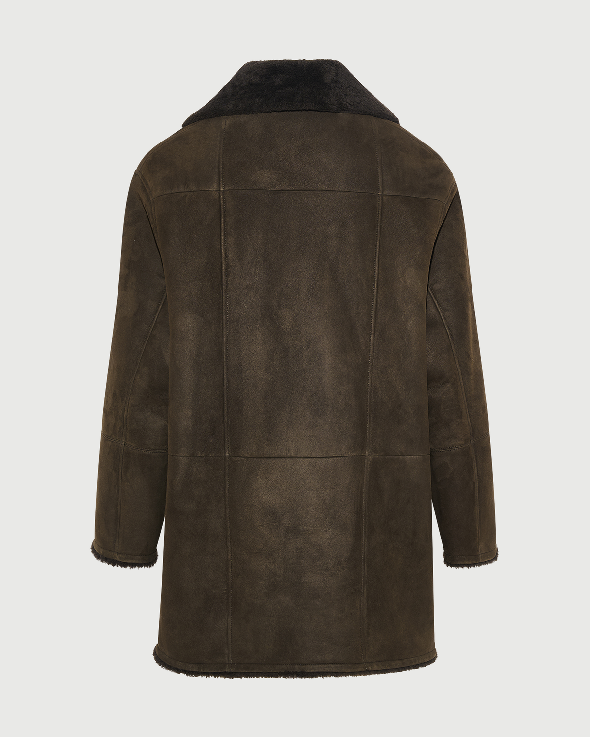 Curly Merino lambskin shearling pea coat