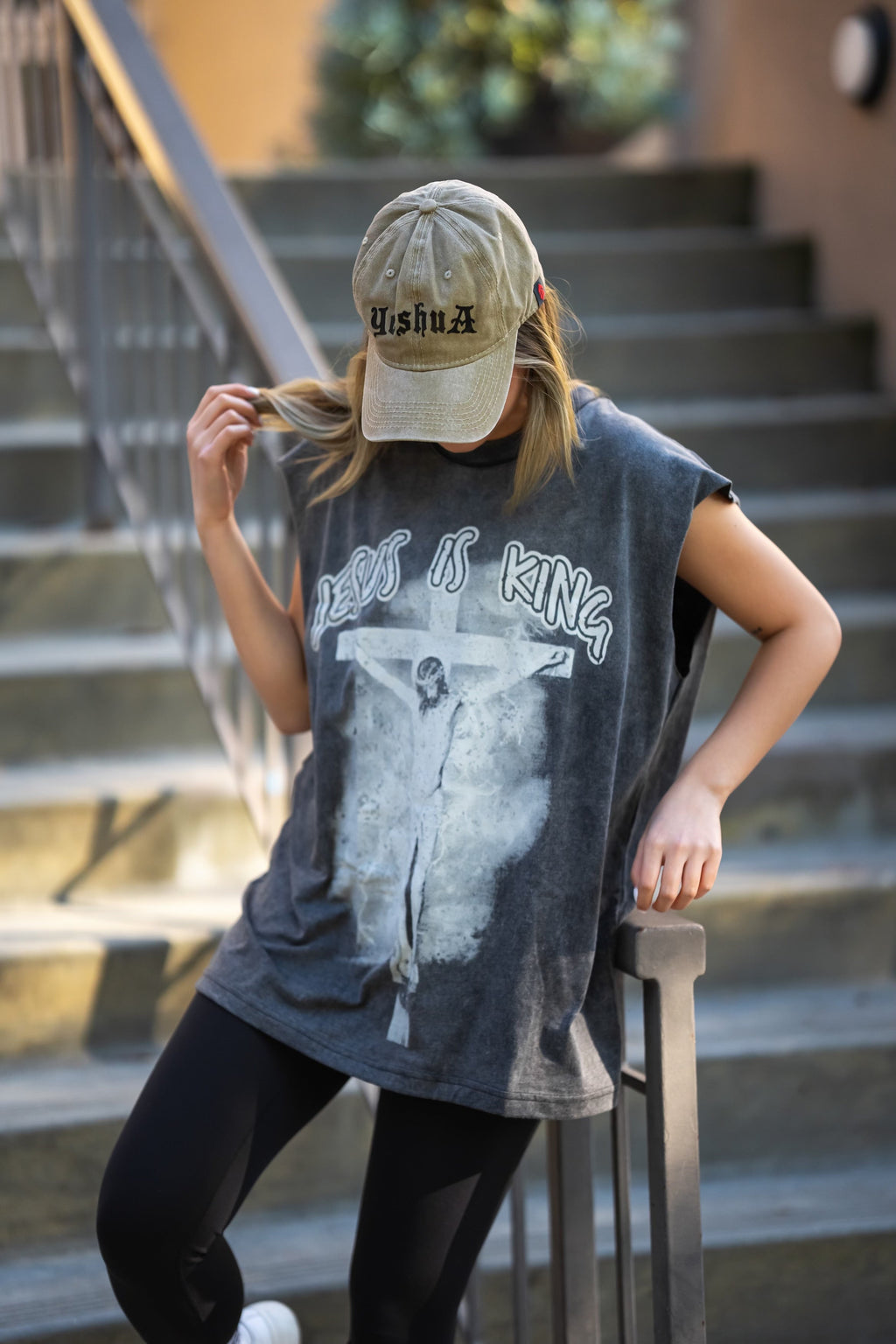 Jesus is King Muscle Tee