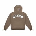 Upside Down World Hoodie — Baptist Brown